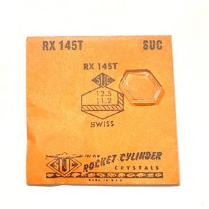 Verre montre SUC RX 145T - SWISS - 12,5x11,2 [NOS] (Watch crystal)