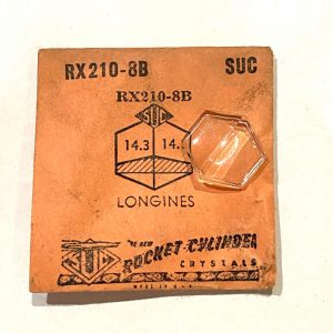 Verre montre SUC RX 210-8B - LONGINES 14,3x14,1 [NOS] (Watch crystal)