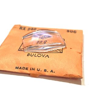 Verre montre SUC RX 238 - SWISS - 22x18,4 [NOS] (Watch crystal)