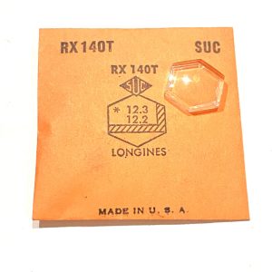 Verre montre SUC RX 140T - LONGINES - 12,3x12,2 [NOS] (Watch crystal)