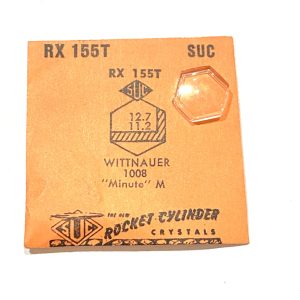 Verre montre SUC RX 155T - WITTNAUER 1008 - 12,7x11,2 [NOS] (Watch crystal)