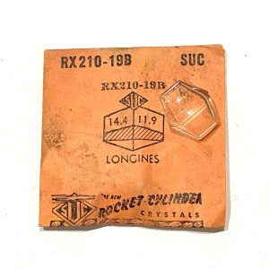 Verre montre SUC RX 210-19B - LONGINES - 14,4x11,9 [NOS] (Watch crystal)