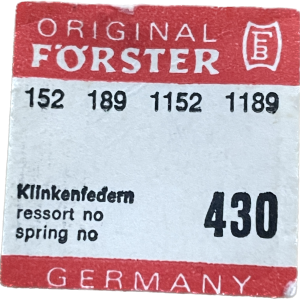 Ressort de cliquet (Clickspring) - ETA 1152 N°430 [NOS] PIECE HORLOGERIE