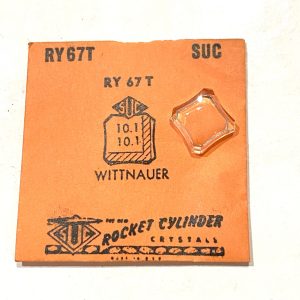 Verre montre SUC RY 67T - WITTNAUER - 10,1x10,1 [NOS] (Watch crystal)