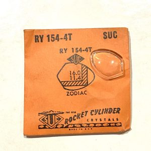 Verre montre SUC RY 154-4T - ZODIAC - 16x11,4 [NOS] (Watch crystal)