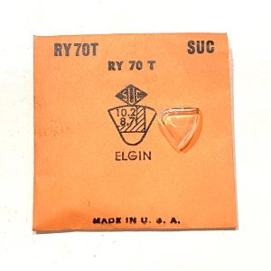 Verre montre SUC RY 70T - ELGIN - 10,2x8,7 [NOS] (Watch crystal)