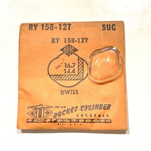 Verre montre SUC RY 158-12T - SWISS - 16,7x14,4 [NOS] (Watch crystal)
