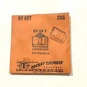 Verre montre SUC RY 88T - LONGINES - LE COULTRE - 11,8x8,2 [NOS] (Watch crystal)
