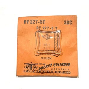 Verre montre SUC RY 227-5T - GRUEN - 18,1x18,1 [NOS] (Watch crystal)