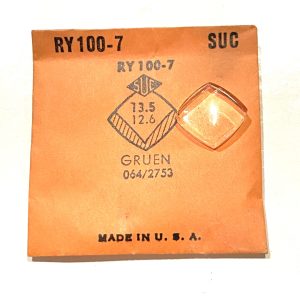 Verre montre SUC RY 100-7 - GRUEN 064/2753 [NOS] (Watch crystal)
