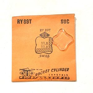 Verre montre SUC RY 89T - SWISS - 11,8x11,8 [NOS] (Watch crystal)