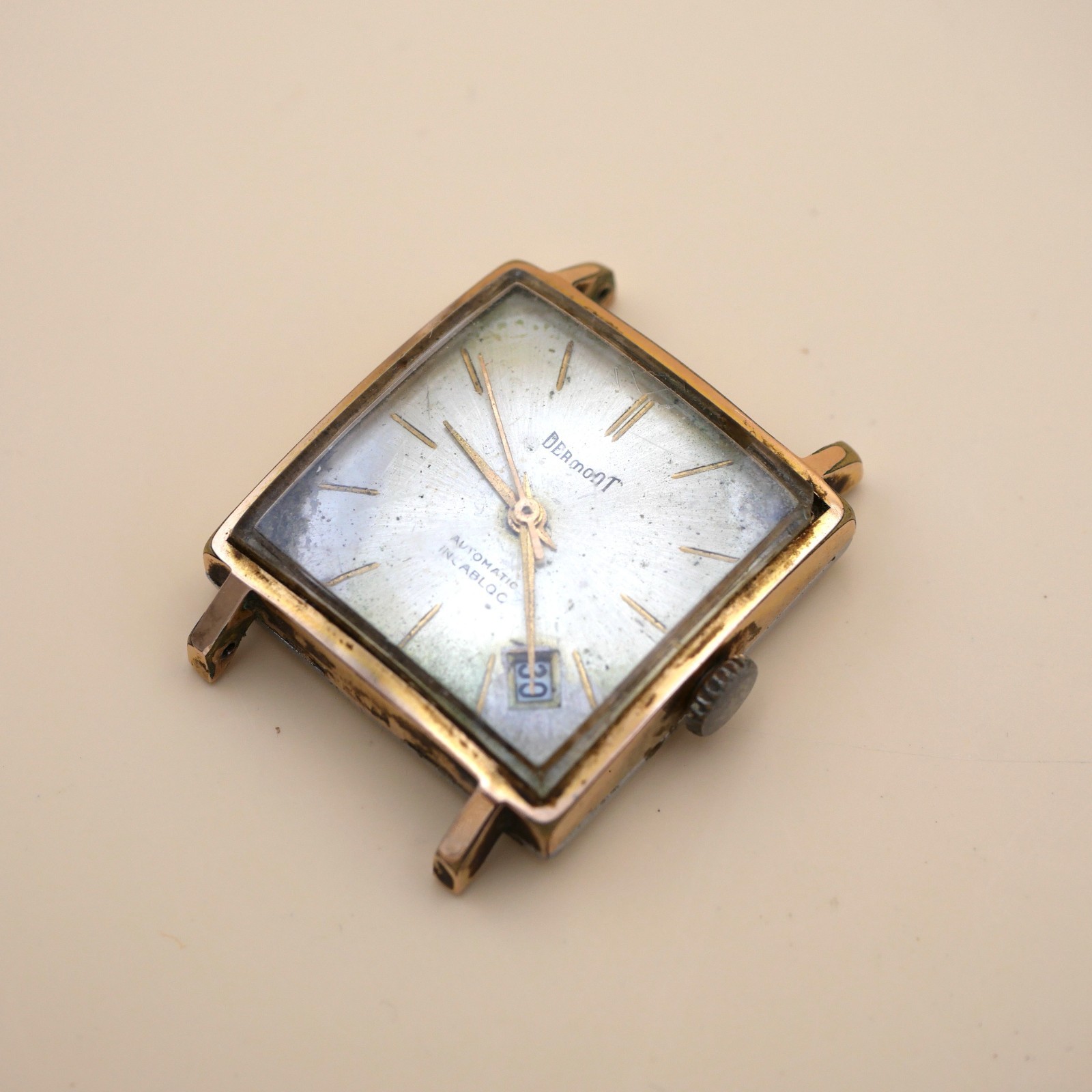 Montre mécanique Dermont 28x28 mm - ETA 2472 ne démarre pas, Balancier OK