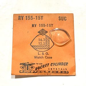 Verre montre SUC RY 155-15T - L&G Watch Case - 16,3x12,2 [NOS] (Watch crystal)