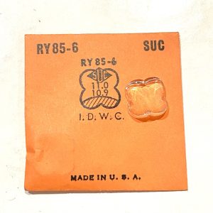 Verre montre SUC RY 85-6 - I.D.W.C - 11x10,9 [NOS] (Watch crystal)
