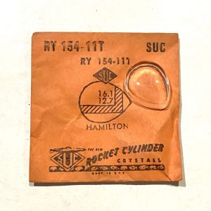 Verre montre SUC RY 154-11T - HAMILTON - 16,1x12,7 [NOS] (Watch crystal)