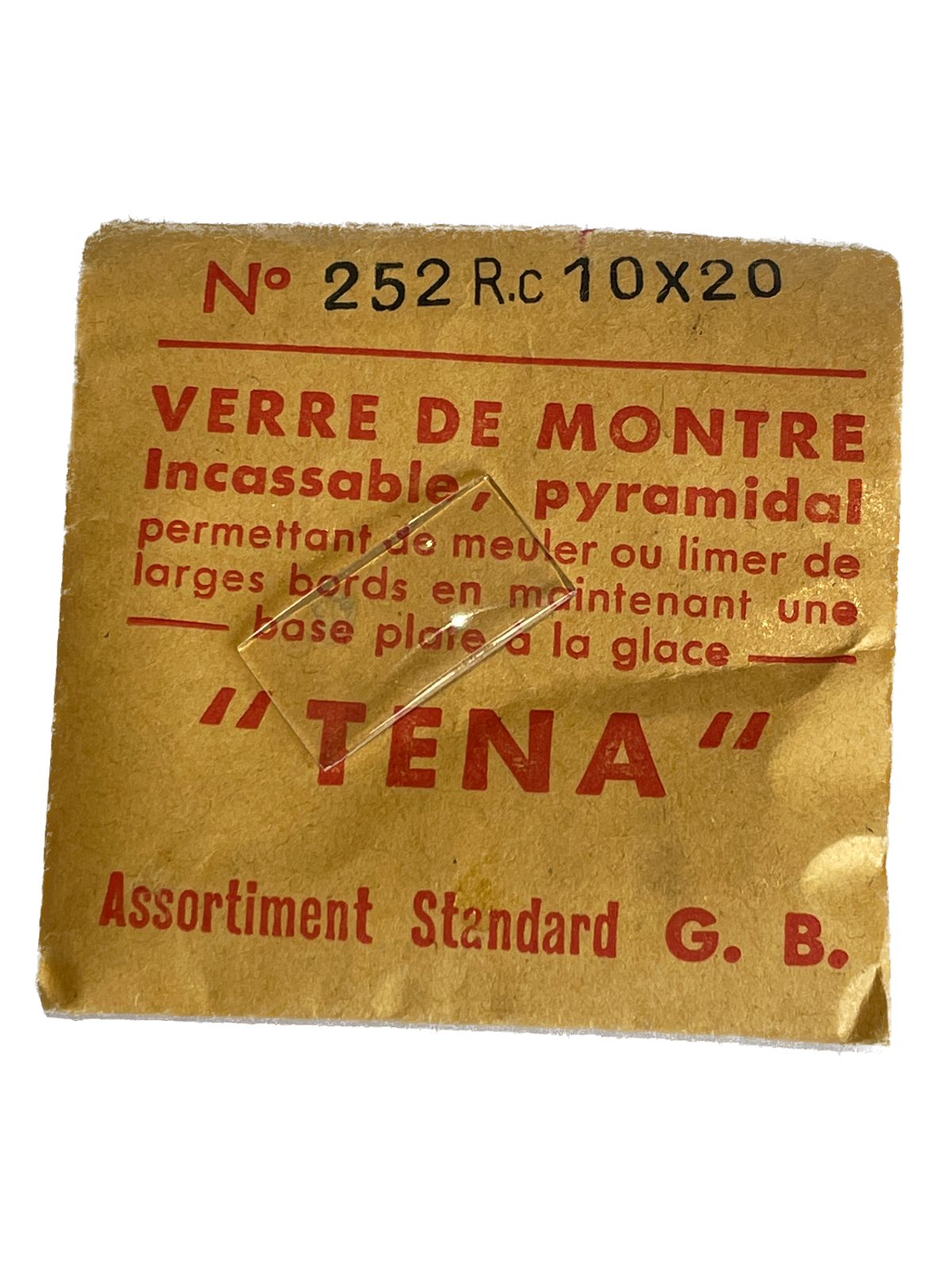 Verre de montre Plexi/Acrylique de forme N°251 à 300 TENA (Watch glass) – Image 6
