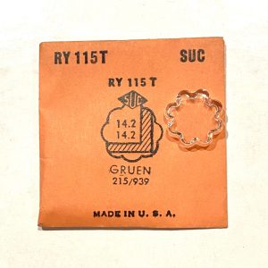 Verre montre SUC RY 115T - GRUEN 215/939 - 14,2x14,2 [NOS] (Watch crystal)