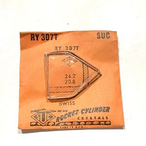 Verre montre SUC RY 307T - SWISS - 24,2x20,8 [NOS] (Watch crystal)