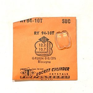 Verre montre RY 94-10T - GRUEN 010/275 Biscayne - 12,2x10,7 [NOS] (crystal)