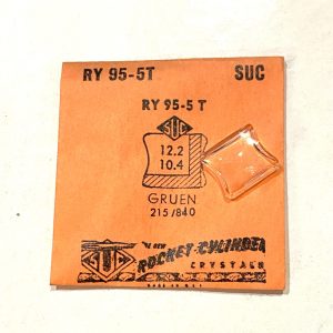 Verre montre SUC RY 95-5T - GRUEN 215/840 - 12,2x10,4 [NOS] (Watch crystal)