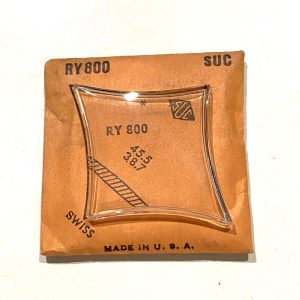 Verre montre SUC RY 800 - SWISS - 45,5x38,7 [NOS] (Watch crystal)