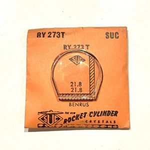 Verre montre SUC RY 273T - BENRUS - 21,8x21,8 [NOS] (Watch crystal)