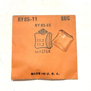 Verre montre SUC RY 85-11 - MASTER - 11,2x11,2 [NOS] (Watch crystal)