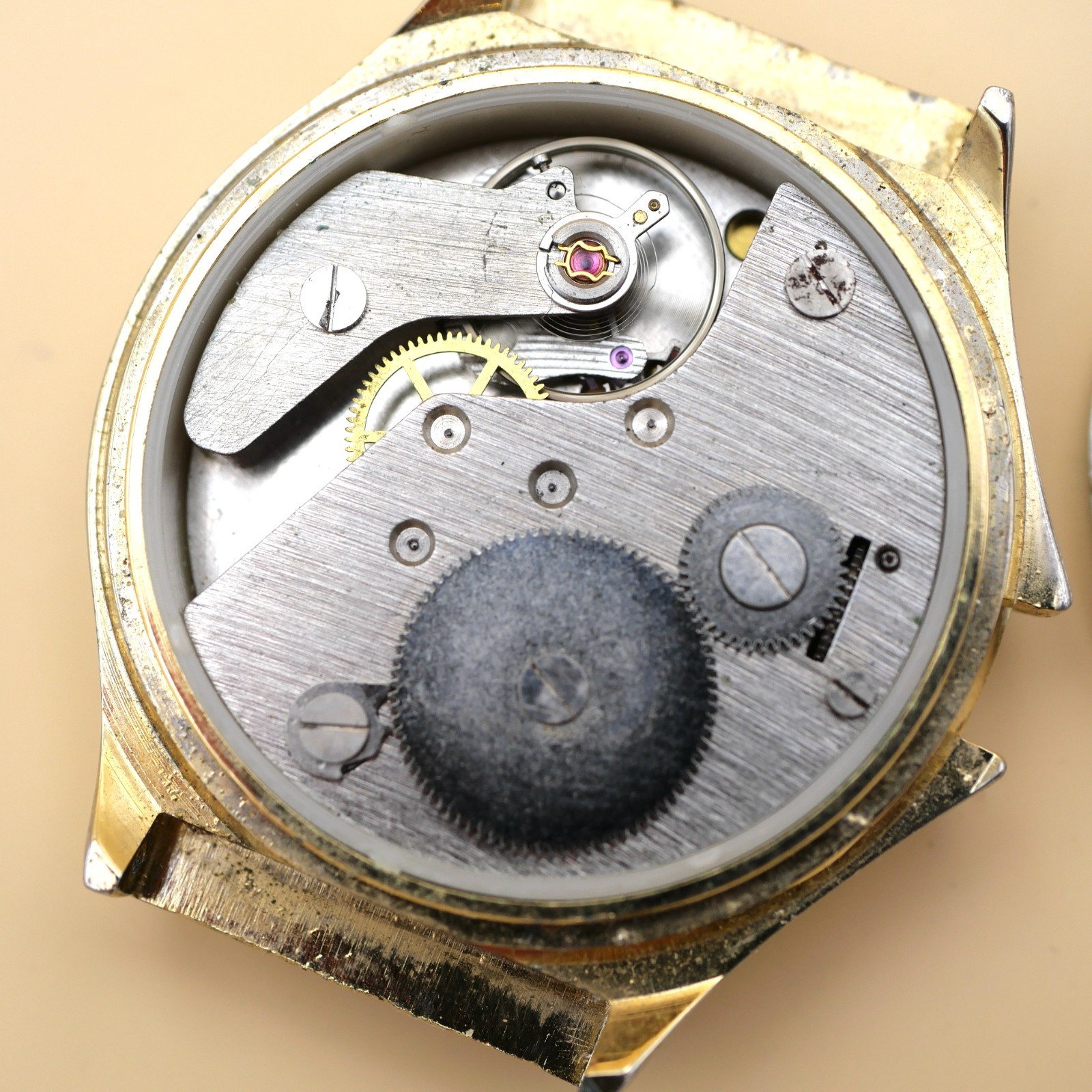 Montre mécanique Golf Ø37 mm - Fonctionne, sans remontoir – Image 6
