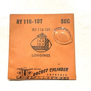 Verre montre SUC RY 116-10T - LONGINES - 14,4x10,9 [NOS] (Watch crystal)