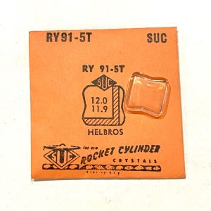 Verre montre SUC RY 91-5T - HELBROS - 12x11,9 [NOS] (Watch crystal)