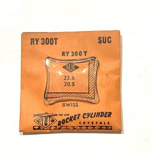 Verre montre SUC RY 300T - SWISS - 23,6x20,5 [NOS] (Watch crystal)