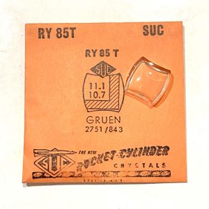 Verre montre SUC RY 85T - GRUEN 2751/843 - 11,1x10,7 [NOS] (Watch crystal)