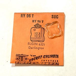 Verre montre RY 96T - ELGIN 6321 - Darlington - 12,3x12,3 [NOS] (Watch crystal)