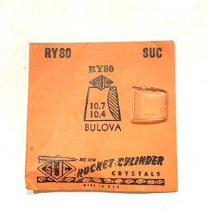 Verre montre SUC RY 80 - BULOVA - 10,7x10,4 [NOS] (Watch crystal)