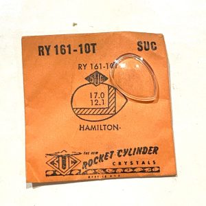 Verre montre SUC RY 161-10T - HAMILTON - 17x12,1 [NOS] (Watch crystal)