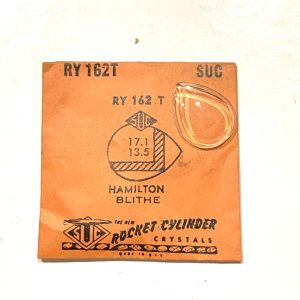 Verre montre SUC RY 162T - HAMILTON BLITHE - 17,1x13,5 [NOS] (Watch crystal)