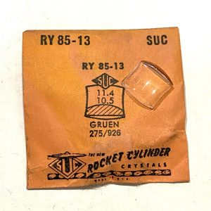 Verre montre SUC RY 85-13 - GRUEN 275/926 - 11,4x10,5 [NOS] (Watch crystal)
