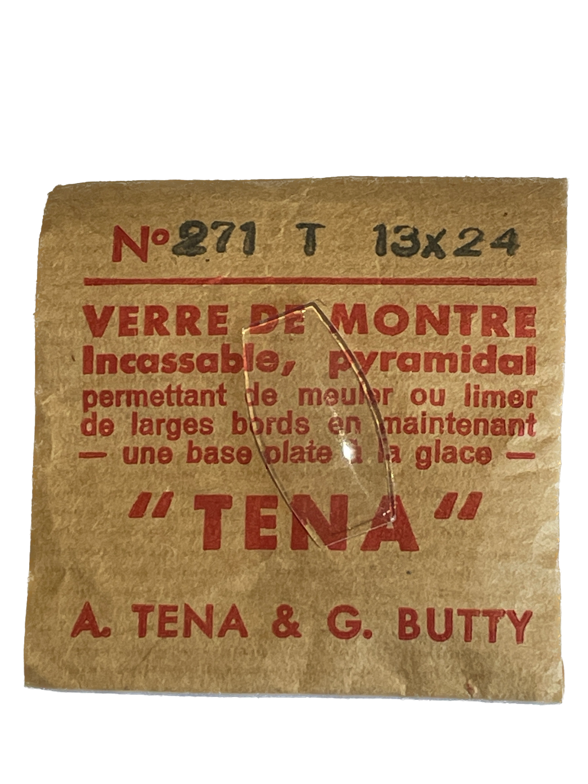 Verre de montre Plexi/Acrylique de forme N°251 à 300 TENA (Watch glass) – Image 25