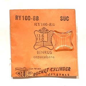 Verre montre SUC RY 100-8B - BENRUS Copacabana - 13,5x13 [NOS] (Watch crystal)
