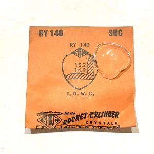 Verre montre SUC RY 140 - I.D.W.C - 15,2x14,9 [NOS] (Watch crystal)
