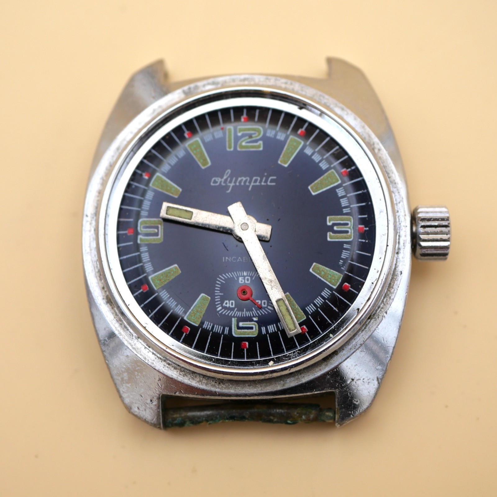 Montre mécanique Olympic Ø32 mm - CUP 233-60 Fonctionne, sans verre – Image 2