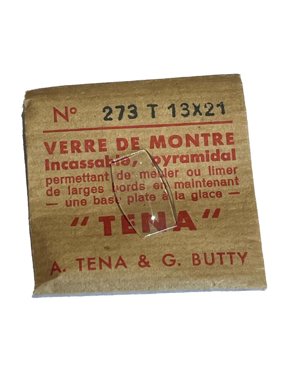 Verre de montre Plexi/Acrylique de forme N°251 à 300 TENA (Watch glass) – Image 27