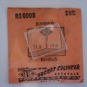 Verre montre SUC RS 600B - BENRUS - 21,8x17 [NOS] (Watch crystal)