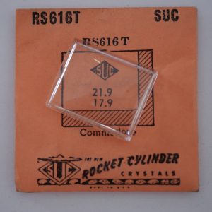 Verre montre SUC RS 616T - Commodore - 21,9x17,9 [NOS] (Watch crystal)