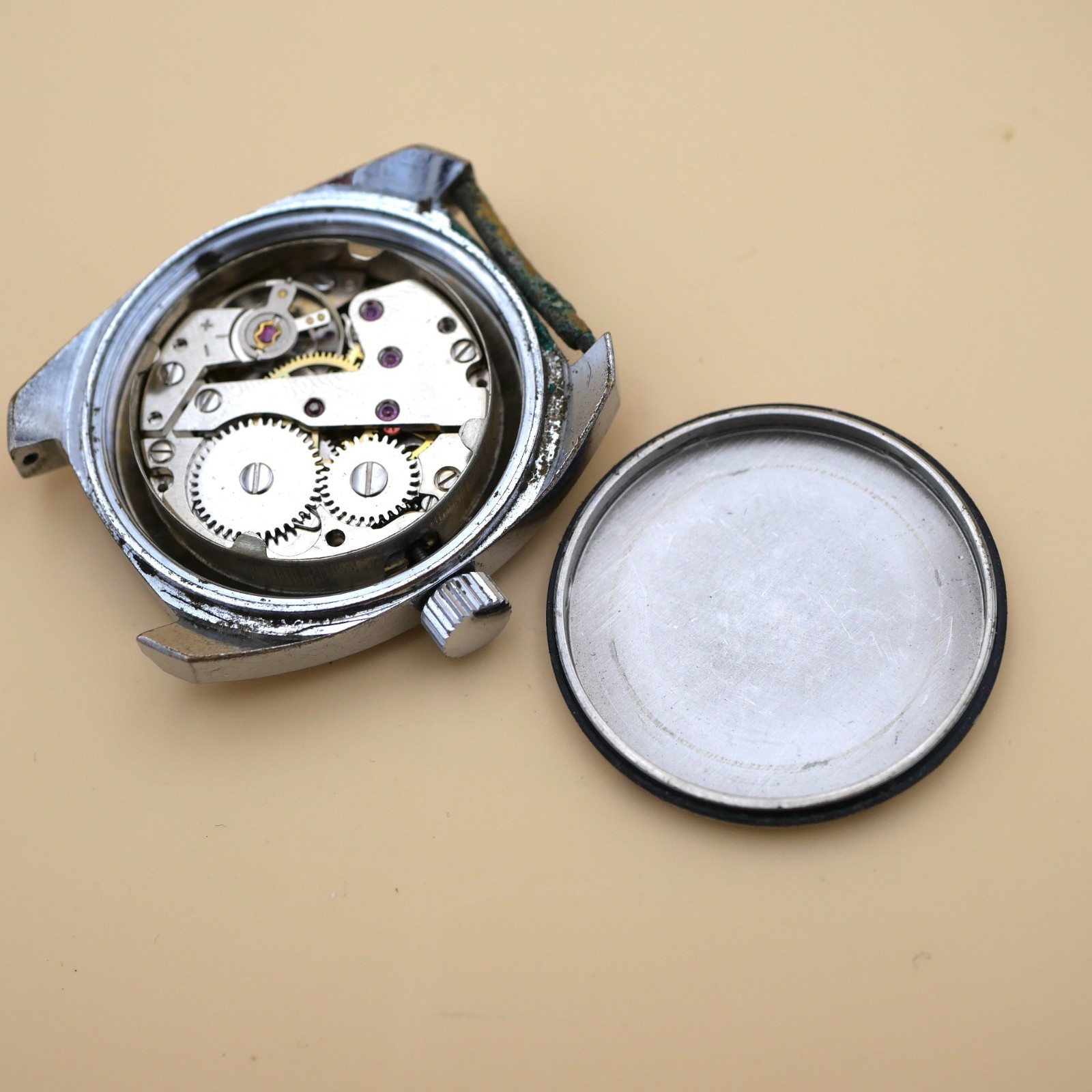 Montre mécanique Olympic Ø32 mm - CUP 233-60 Fonctionne, sans verre – Image 5