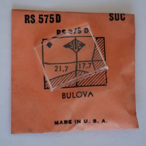Verre montre SUC RS 575D - BULOVA - 21,7x17,7 [NOS] (Watch crystal)