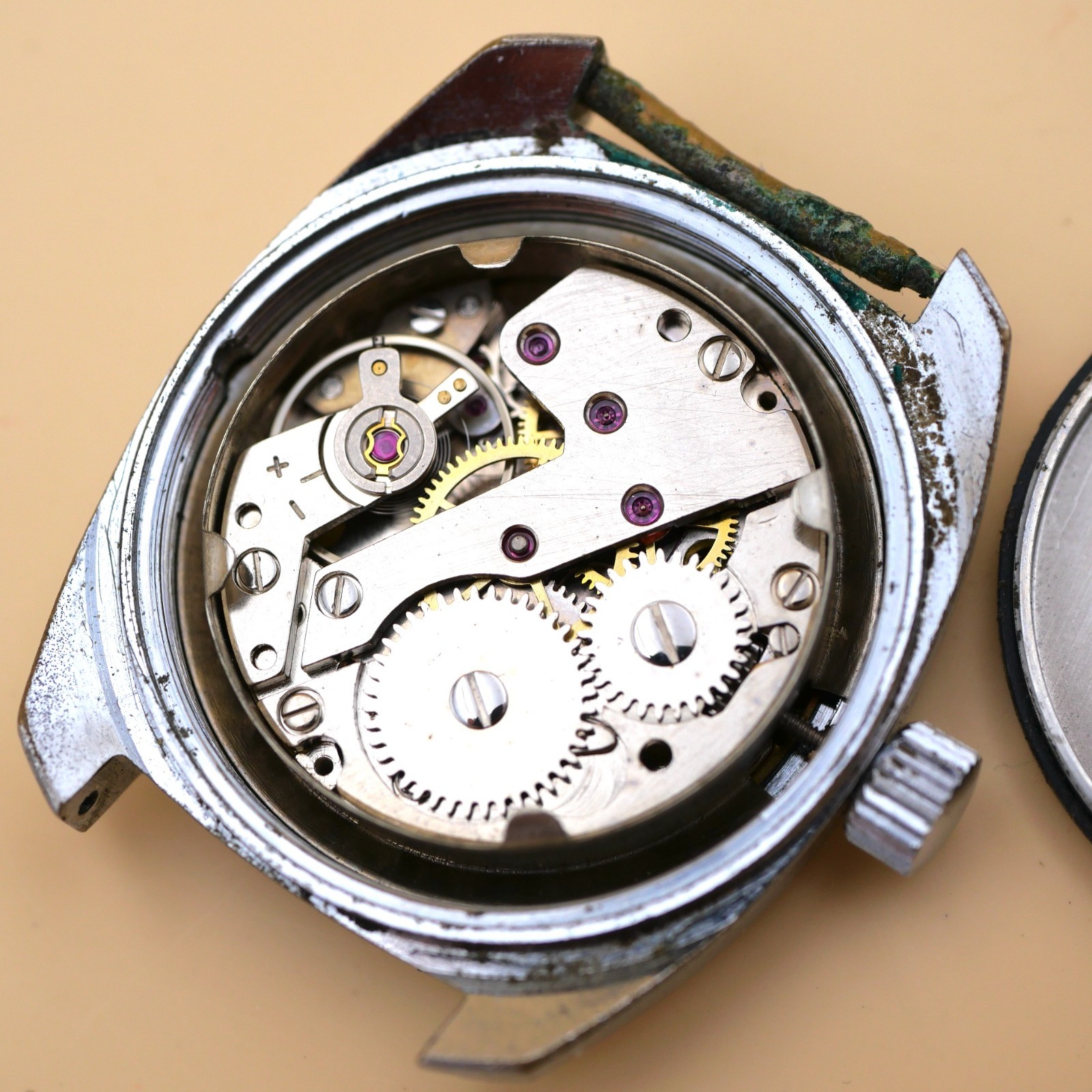 Montre mécanique Olympic Ø32 mm - CUP 233-60 Fonctionne, sans verre – Image 6