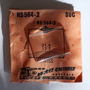 Verre montre SUC RS 564-15 - ELGIN - 21,4x19,9 [NOS] (Watch crystal)