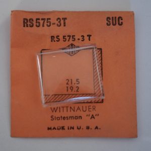 Verre montre SUC RS 575-3T - WITTNAUER - 21,5x19,2 [NOS] (Watch crystal)