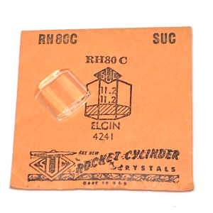 Verre montre SUC RH 80C - Elgin 42241 11,2x11,2 [NOS] (Watch crystal)
